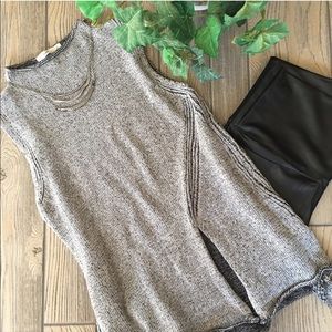 Anthropologie Hazel Sleeveless Sweater w/Slit S